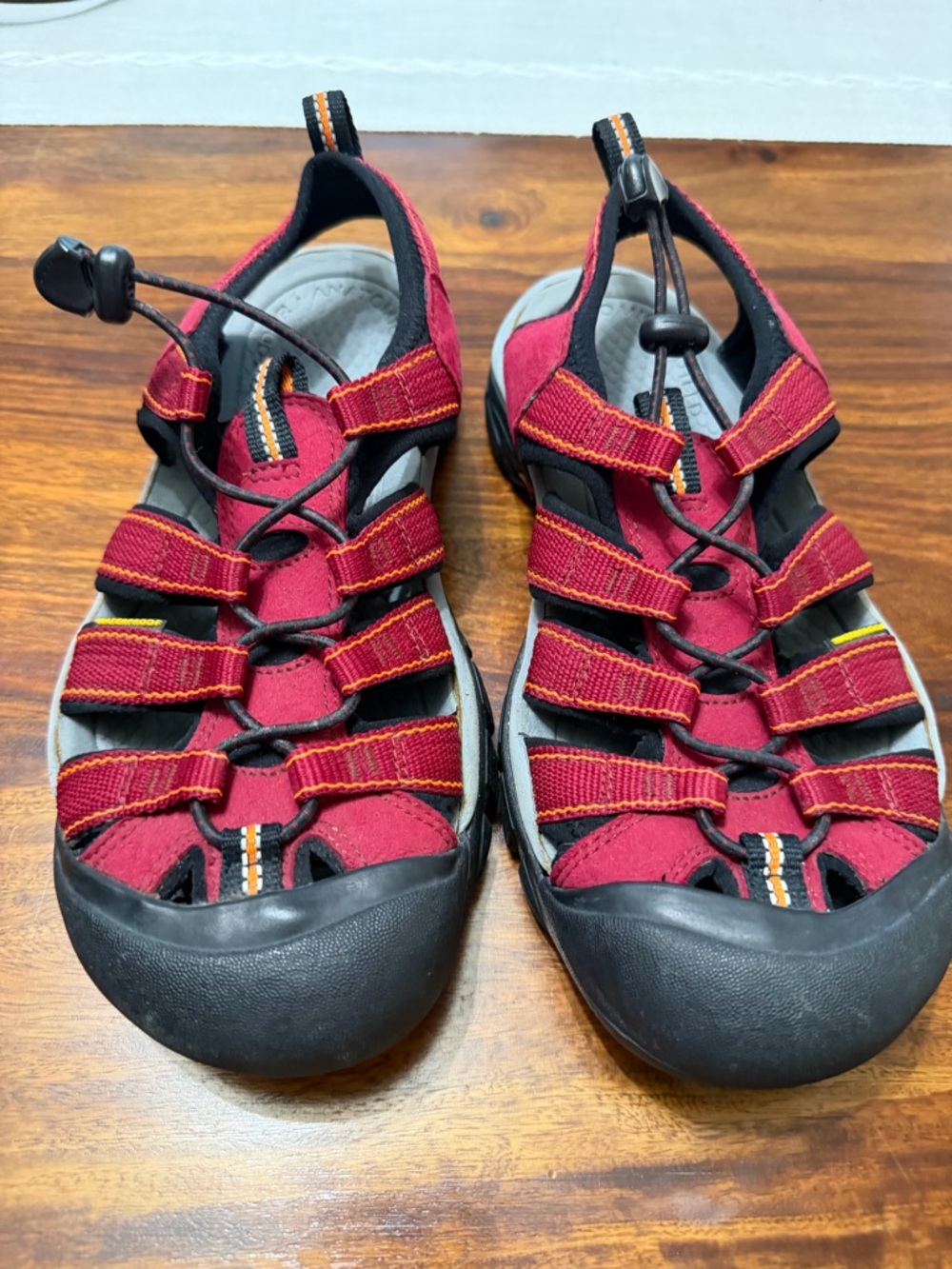 Keen women’s  Red and Black Closed-Toe Sport Sandals